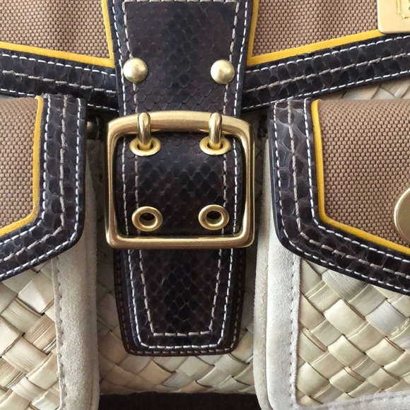 Limited Edition Daphne Coach Straw Handbag EUC - Picture 3 of 11